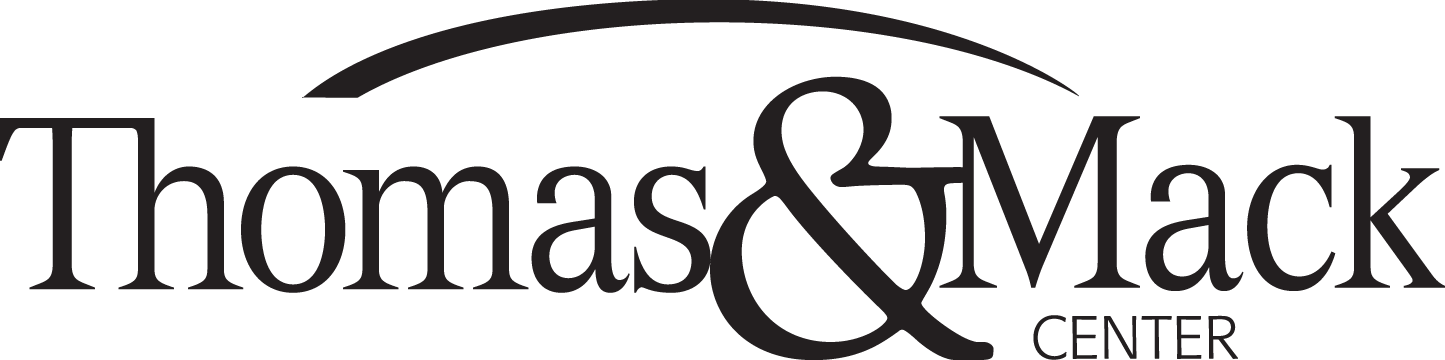 Black & White - Thomas And Mack Center Logo (1445x360)