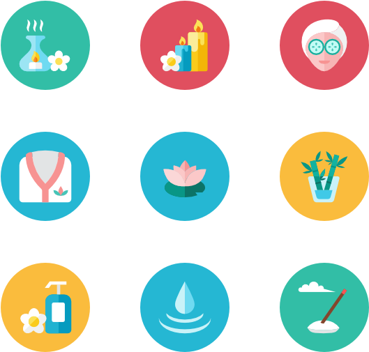 Massage Spa Body Treatment Vector Svg Icon - Icon Relax Png (600x564)