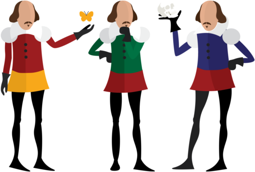 Tripleshakespeare - Draw Actors Shakespeare Png (540x373)