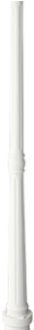 White Lamp Post Incredible Solar Regency Light For - Belysningsstolpar (585x329)