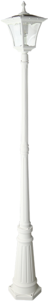 White Lamp Post Incredible Solar Regency Light For - Cylinder (600x600)