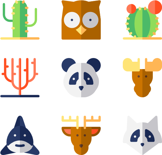 Wildlife 50 Icons - Wildlife (600x564)