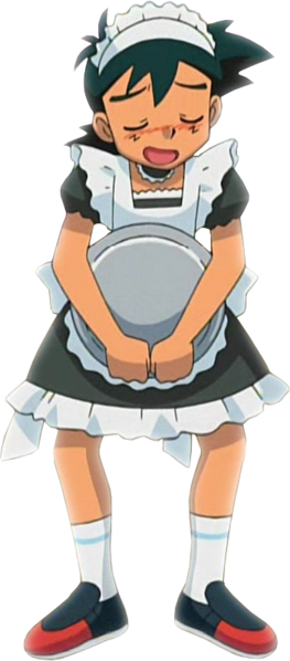 Ash Maid - Maid Png (263x598)