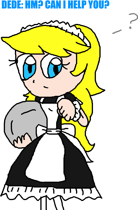 Dede As A Maid By Jack-hedgehog - Attention Duelists My Hair (930x764)