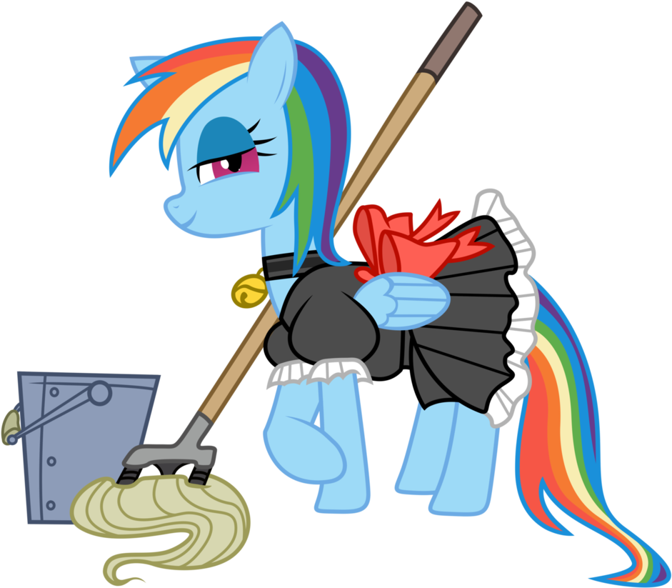 Rainbow Dash Maid By Kooner-cz - Rule 34 Paheal My Little Pony Rainbow Dash (956x835)
