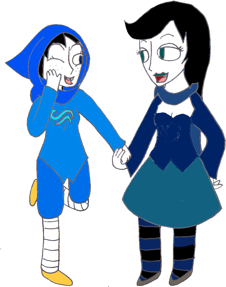 Maid Of Breath And Witch Of Void By Carlyquinn - Cartoon (762x943)