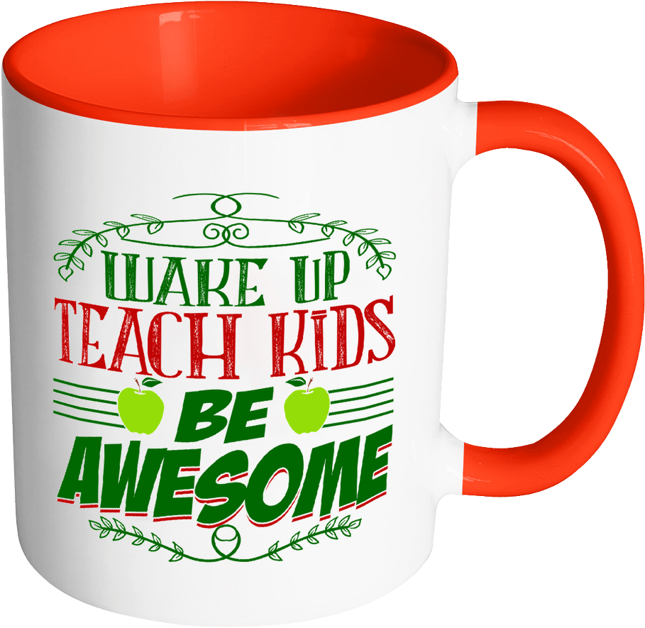 Wake Up, Teach Kids, Be Awesome Accent Mug - Love Doctor (1024x1024)