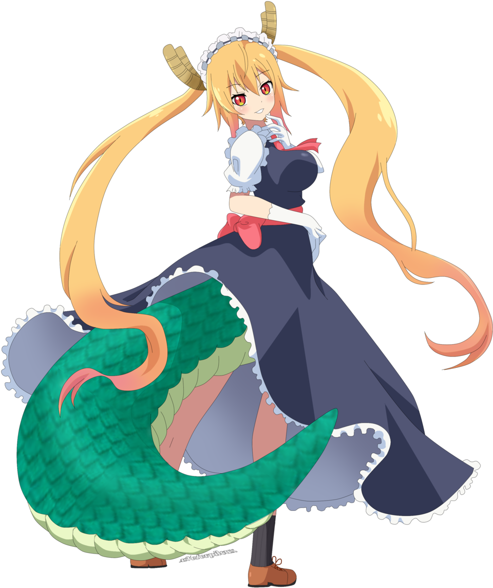Art Trade Dragon Maid Tohru By - Tohru Emoji (1024x1327)