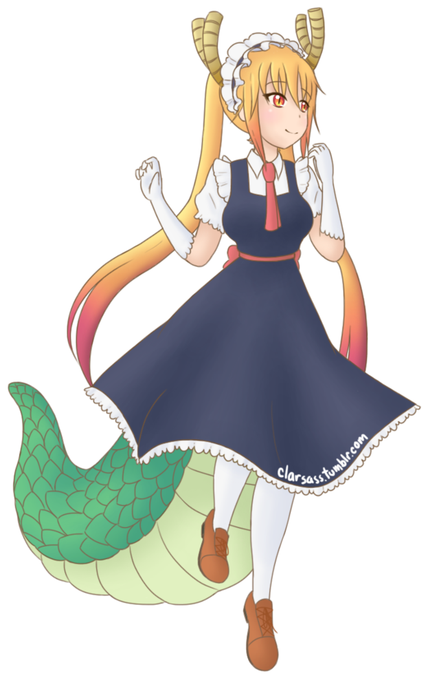 Tohru The Dragon Maid By Clawissa - Cartoon (751x1064)