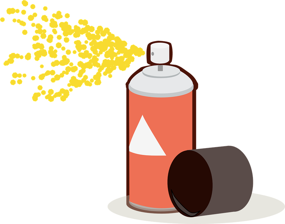 Cleaning Clip Art 20, Buy Clip Art - Spray Paint Clip Art (915x720)