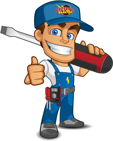 Electrician Bedford Ny - Electrician Cartoon Png (376x472)