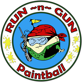 Run N Gun Paintball - Cartoon (500x357)