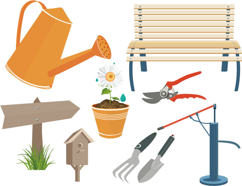 Vector Gardening Tools - Vector Gardening Tools (1181x1181)