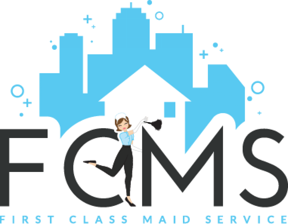 First Class Maid Service Logo - Commercial Cleaning Service Logos (1000x779)