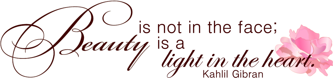 To Download Word Art , Click Here, Then Right Click - Beauty In The Heart (1280x359)