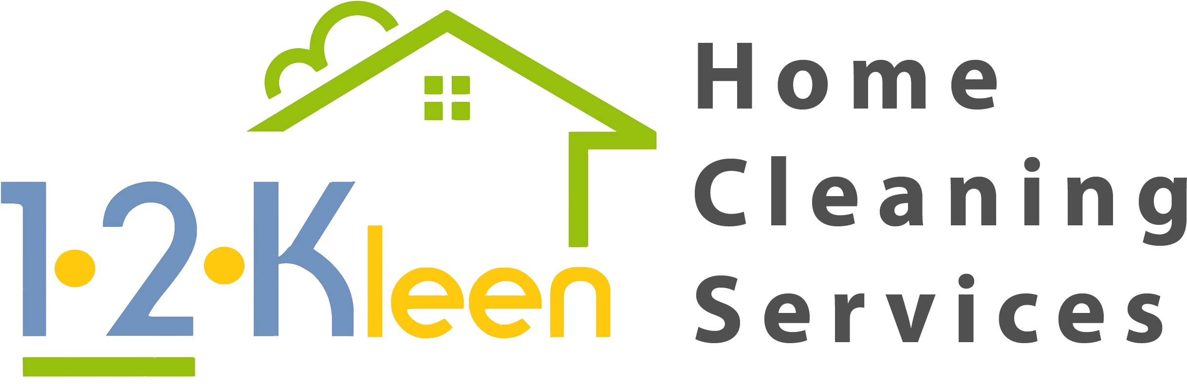 1 2 Kleen Home Cleaning Service, Pressure Washing, - Home Cleaning Service Logo (3000x800)
