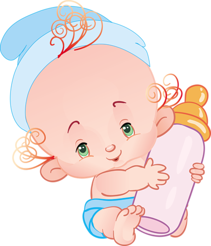 Tubes Petits Personnages Varies Png - Cute Baby Cartoon (429x500)