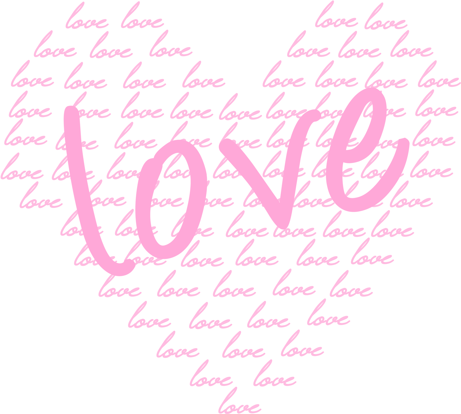 Word Art, Wallpaper Backgrounds, Hearts, Background - Clip Art (1674x1568)