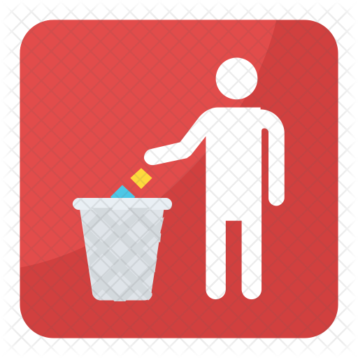 Litter Icon - Traffic Sign (512x512)