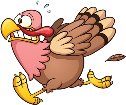Happy Thanksgiving Closed All Day - Funny Turkey Clipart (480x402)