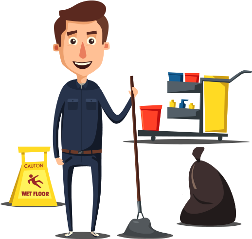 We Are Here To Provide You With Any And All Types Of - Clean Equipment For Men Cartoon (600x500)