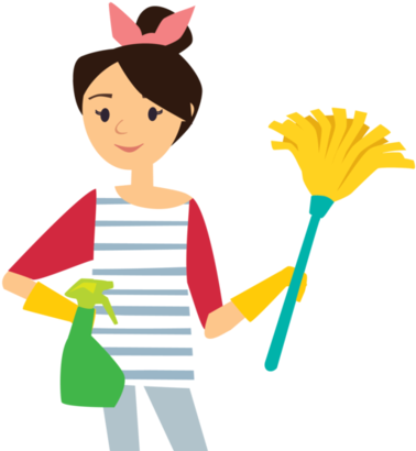 House Cleaning Pics - Cleaning House Clipart Transparent (400x425)