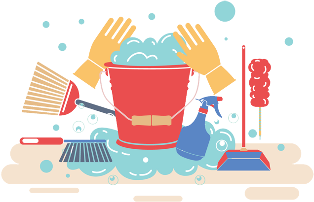 Contract Cleaning Services Lincolnshire - Cleaning Vector Free Download (650x455)