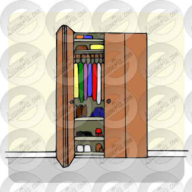Inspirational Closet Clip Art Organized Cleaning Closet - Cartoon (380x380)