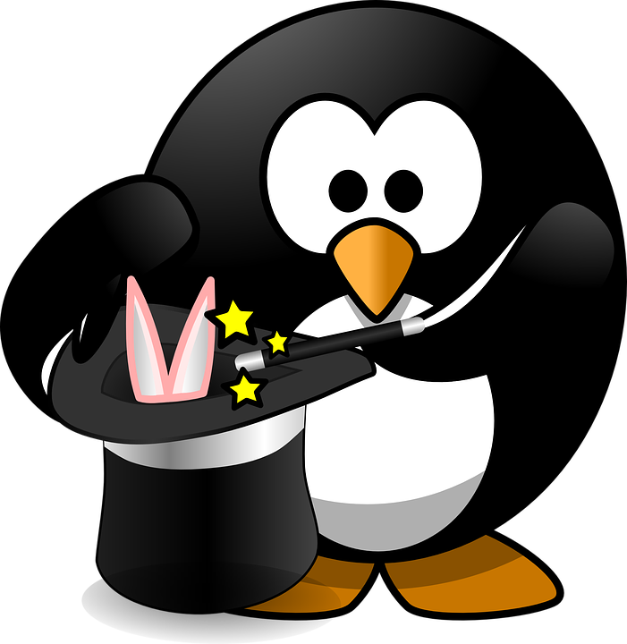 Magic Game Cliparts 7, Buy Clip Art - Penguin Magician Clipart (701x720)