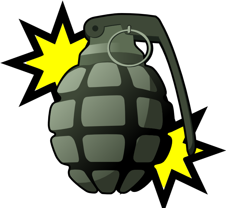 Grenade Drawing Clip Art - Grenade Drawing Clip Art (960x720)
