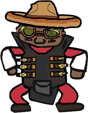 The South Of The Border In A Shellnut By Cdcagent - Cartoon (316x431)