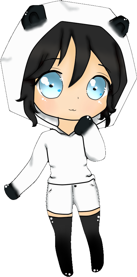 Panda Girl By Lili384 - Panda Girl (696x1147)