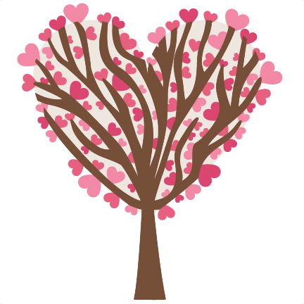 Heart Tree Svg Scrapbook Cut File Cute Clipart Files - Scalable Vector Graphics (432x432)