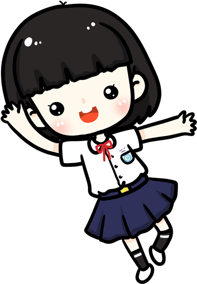 Estudante Cartoon Desktop Wallpaper Q-version - Cute Japanese Cartoon Character Girl (640x640)