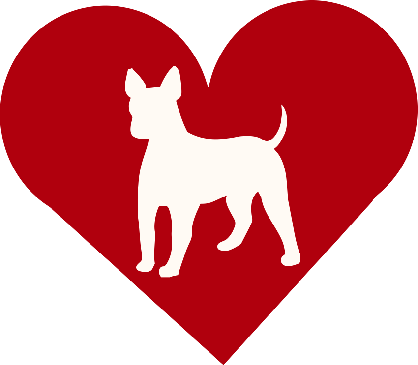 American Hairless Terrier In Heart Outdoor Vinyl Silhouette - Heart With Heartbeat Png (850x743)