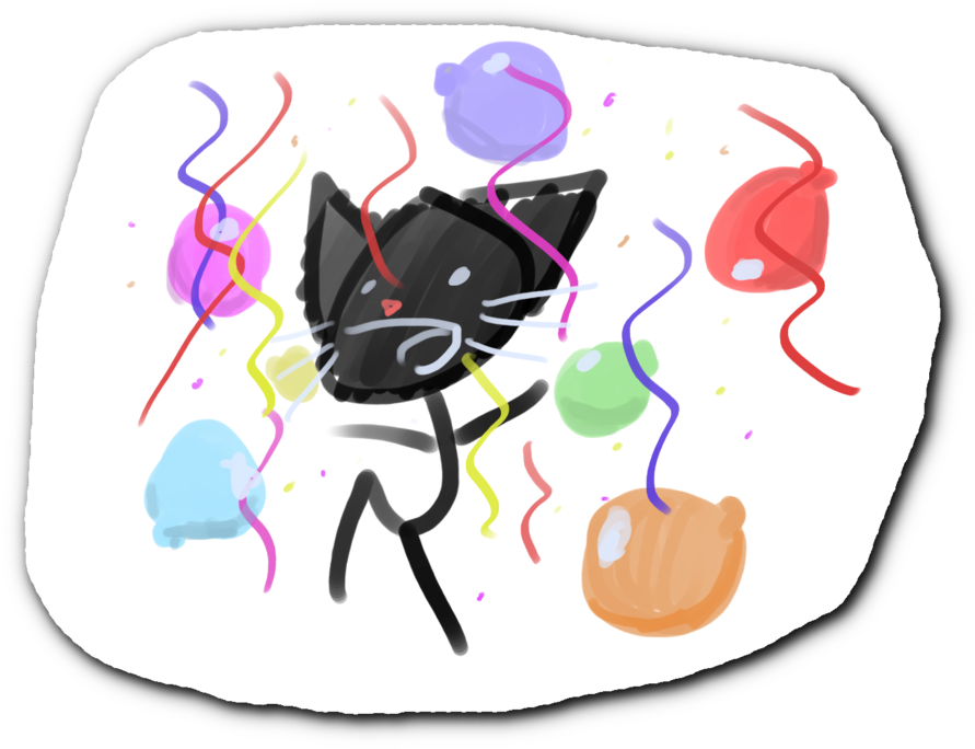 Deviantid - Cat Playing With Yarn (900x693)