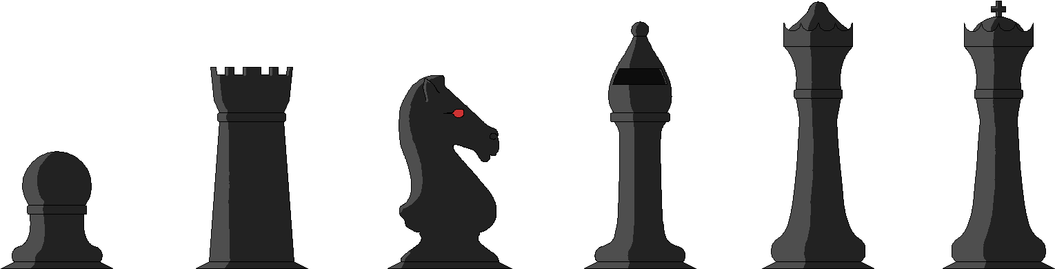 Chess Pieces Set - 3d Chess Pieces Png (1548x412)