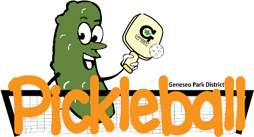Geneseo Pickleball - Cartoon Pickle (500x281)