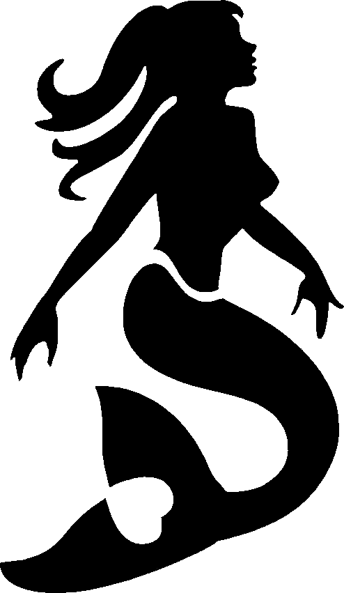 Image Result For Musical Notes Stencils - Pumpkin Carving Mermaid Template (494x851)