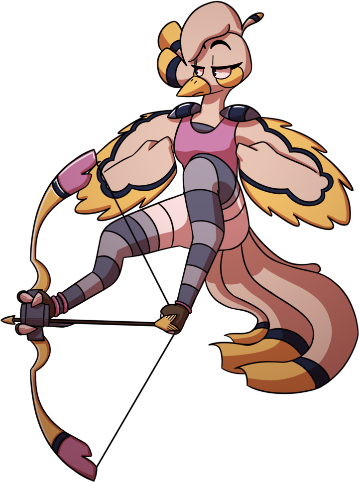 Archer Bird By Hypnodrama - Cartoon (774x1033)