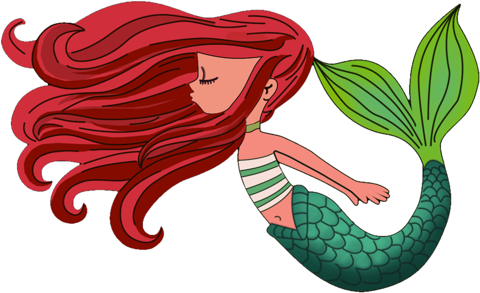 Mermaid Cartoon Drawing - Mermaid Cartoon Drawing (1024x760)