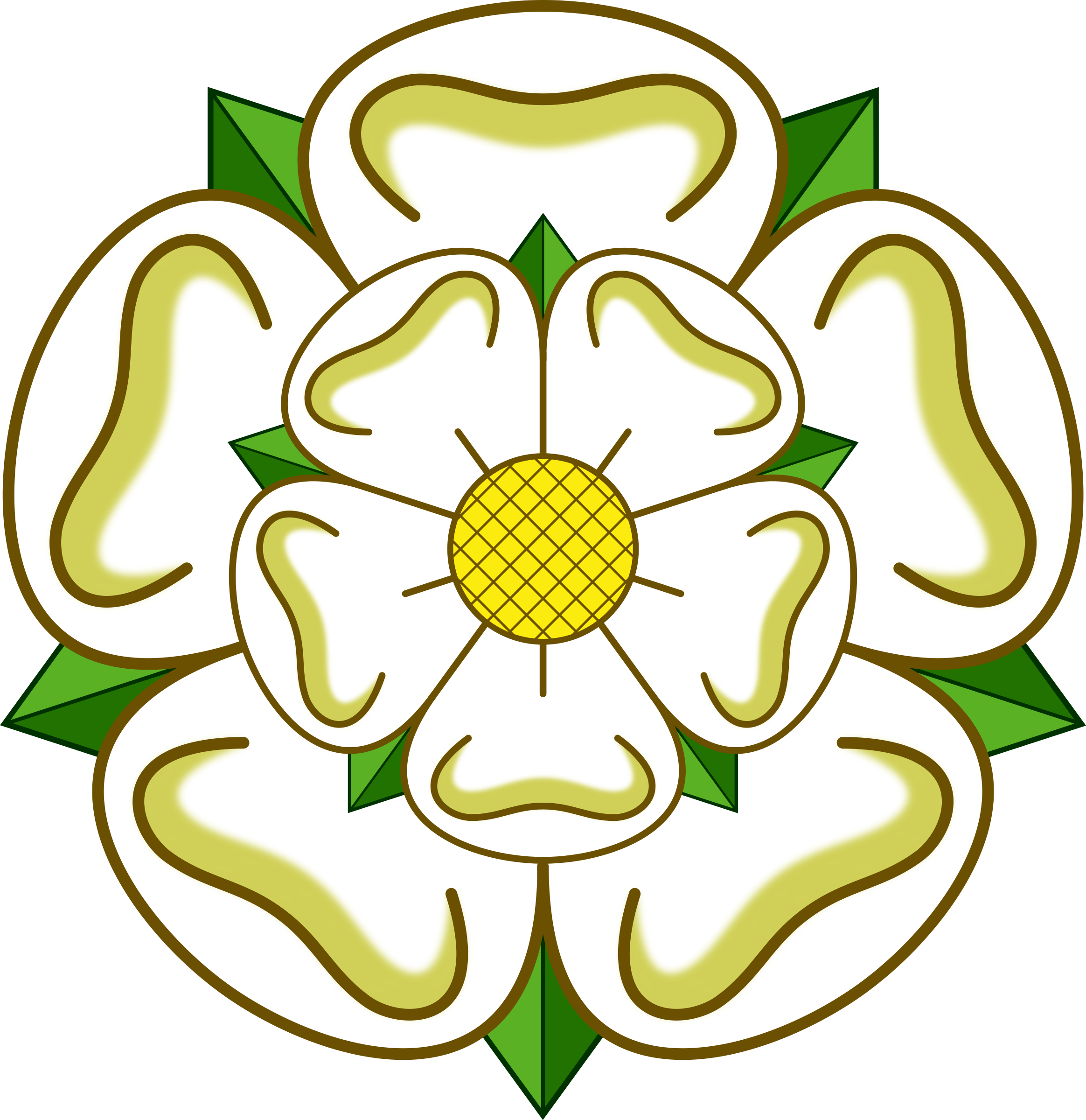 Clip Art Details - Yorkshire Rose (2328x2400)