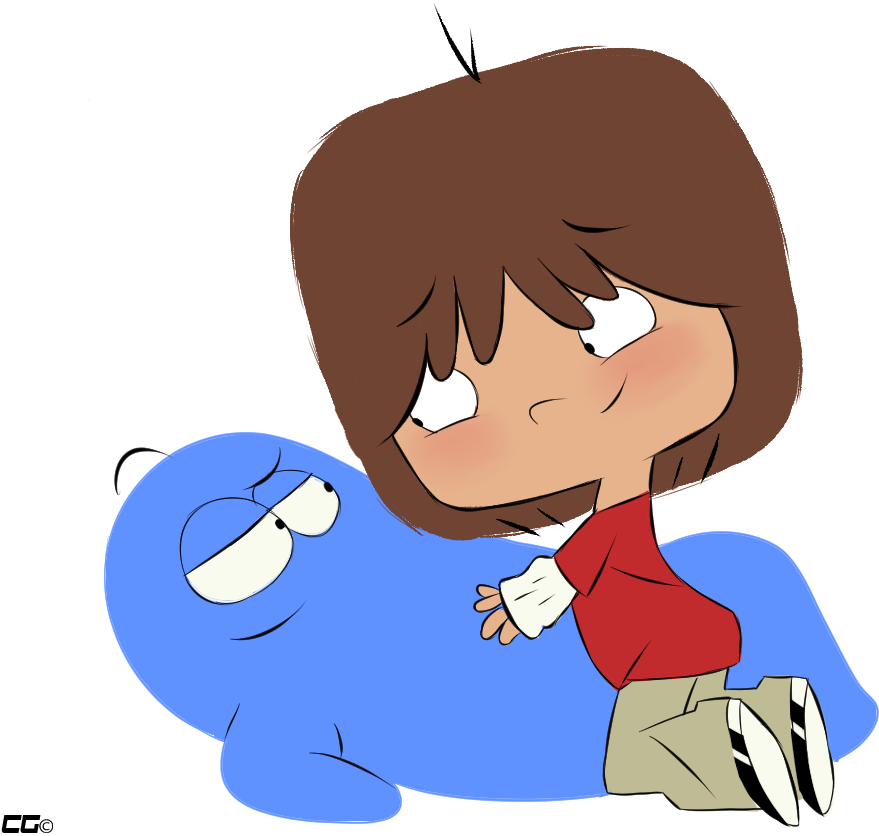 Bloo Fosters Home For Imaginary Friends Mac Crazedg - Cartoon (1101x849)