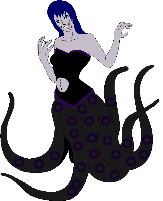 The Cruel Tentacle Queen By Glitter-dix - Illustration (574x700)
