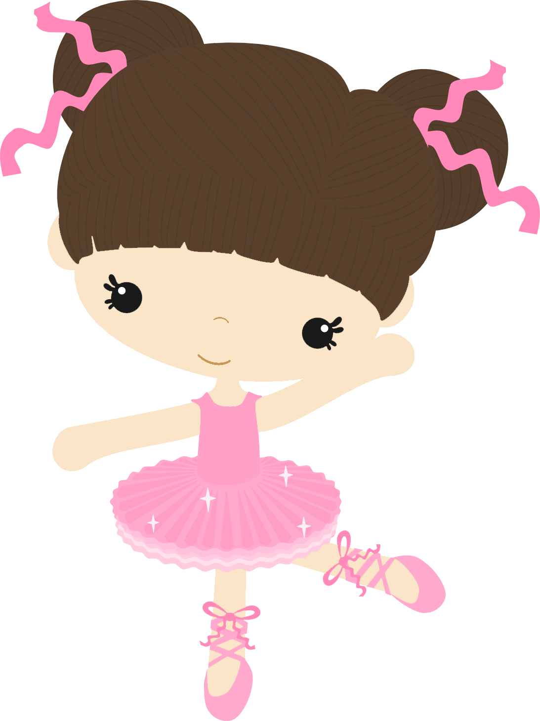Brown Hair Tan Skin 4a - Bailarina De Ballet Caricatura (1093x1460)