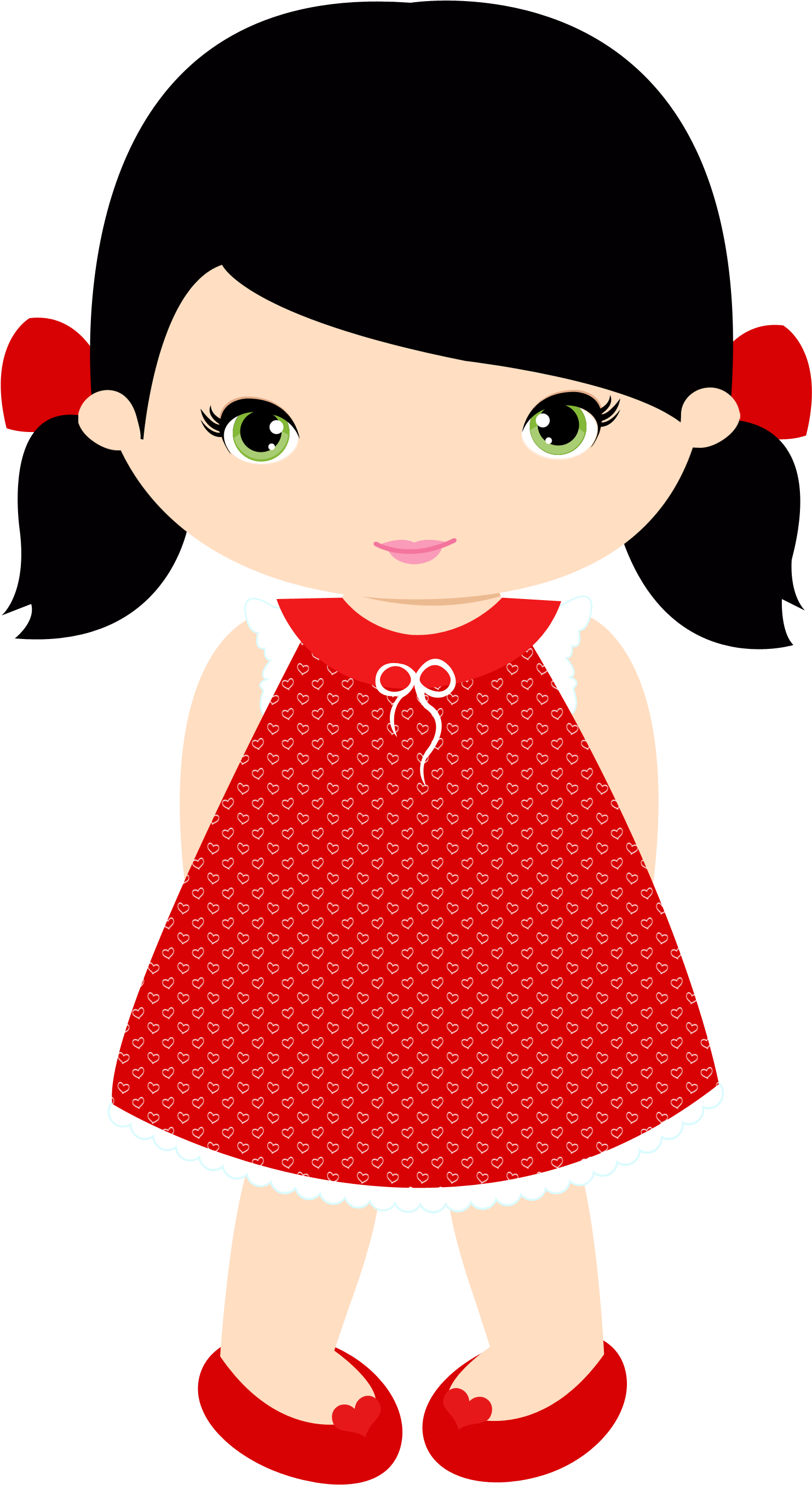 Bonecas & Meninas - Girl Clipart (1872x2828)