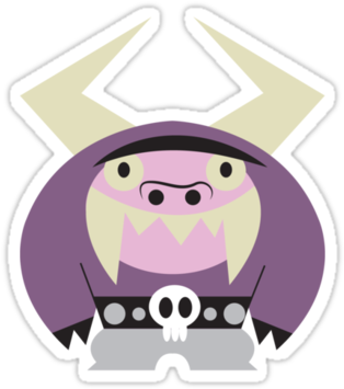 Foster's Home For Imaginary Friends - Foster Home For Imaginary Friends Eduardo Sticker (375x360)