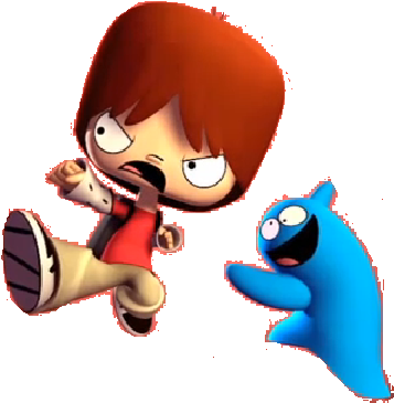 Universe, Foster's Home For Imaginary Friends - Punch Time Explosion Xl Mac And Bloo (365x379)