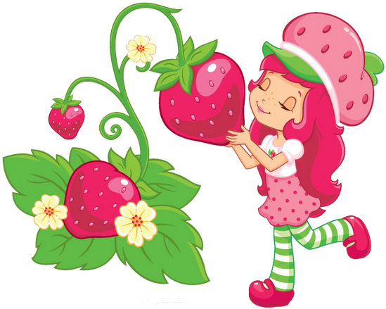 Passou Por Grandes Mudanas Deixando A Bonequinha Ainda - Strawberry Shortcake With Strawberry (576x499)