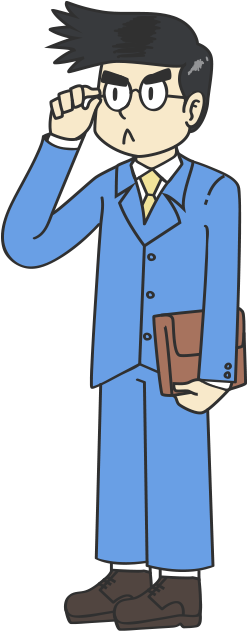 Asian Office Guy Mascot - Japan Office Worker Cartoon - (386x692) Png  Clipart Download